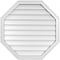 Ekena Millwork Octagonal Surface Mount PVC Gable Vent w/ 2"W x 1-1/2"P Brickmould Frame, 32"W x 32"H GVPOC32X3202SN - alternate 1